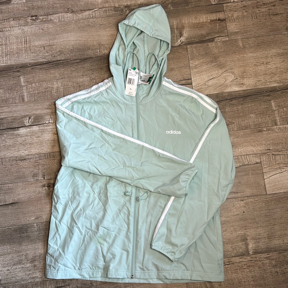 NWT adidas windbreaker